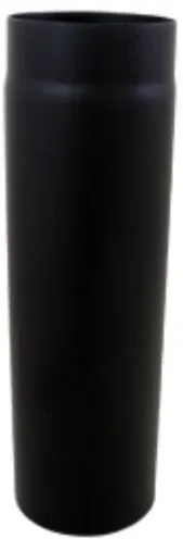 Bertrams ST-Pu Rauchrohr 08RL500-250L 500 mm, Ø 250 mm, pulverbeschichtet, schwarz