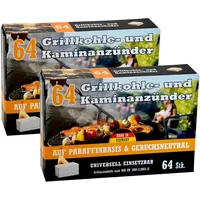 Buri Kohleanzünder 2er-Pack Grillkohleanzünder Kaminanzünder Ofenanzünder Zündhilfe