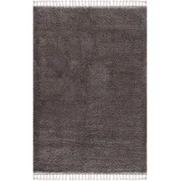Carpet City Shaggy Drinnen Bodenmatte Rechteck Polypropylen (PP) Grau,