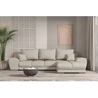 99rooms Antalya Ecksofa Strukturstoff NEVE Beige Rechts ohne