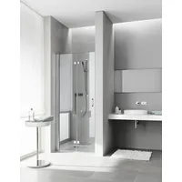 Kermi Pendel-Falttür links „Diga“ Glas Klar, Profile Silber Hochglanz, Falttür BV: 1083 - 1108 mm WE: 1083 - 1108 mm H: 2000 mm