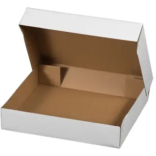 SMARTBOX PRO Stülp Klappschachtel Klein 400 x 300 x 73 weiß, 1.20E