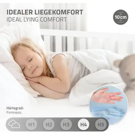 ML-Design Hausbett 90 x 200 cm Kiefer weiß