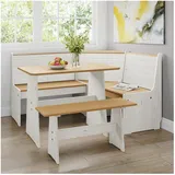 Hti-Living Sitzgruppe 3-teilig Marija Weiß