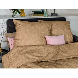 IRISETTE Mink 8835 Winterbettwäsche Braun 135 x 200 cm + 2 x 80 x 80 cm
