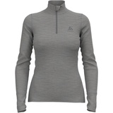 Odlo Damen Merino 200 Half Zip Longsleeve (Größe L, grau)