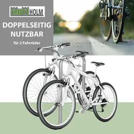 Trutzholm Fahrradanlehnbügel 115x58 cm Stahl feuerverzinkt Fahrradständer grau