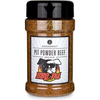 Ankerkraut Pit Powder Beef, BBQ Rub Gewürzmischung von BBQ-Pit, für Beef Ribs, Flank Steak oder klassische Steaks, 200g im Streuer