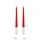 Partydeco Spitzkerze 25 cm 2 St. rot weiß