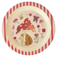 Rice Kinderteller Happy Forest pink Ø 22 cm