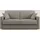 divani.store Schlafsofa, Taupe, Textil, 186x90x96 cm, (mat. 140 x 197)