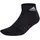 adidas Unisex Quarter Socken, 12er Pack - Cushioned Sportswear Ankle, Logo, gepolstert, einfarbig Schwarz 37-39