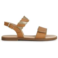 GEOX Damen J Karly Girl Sandal, Biscuit/Platinum, 38