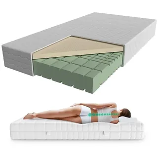 AM Qualitätsmatratzen - Premium Latex-Matratze 180x200 cm - H3 | Hochwertige Matratze mit 4cm Latex-Auflage | 23cm Höhe | Germany