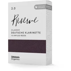 D’Addario Woodwinds Organic Reserve Classic German - Deutsche Klarinette 2,0 - 1... - Blätter