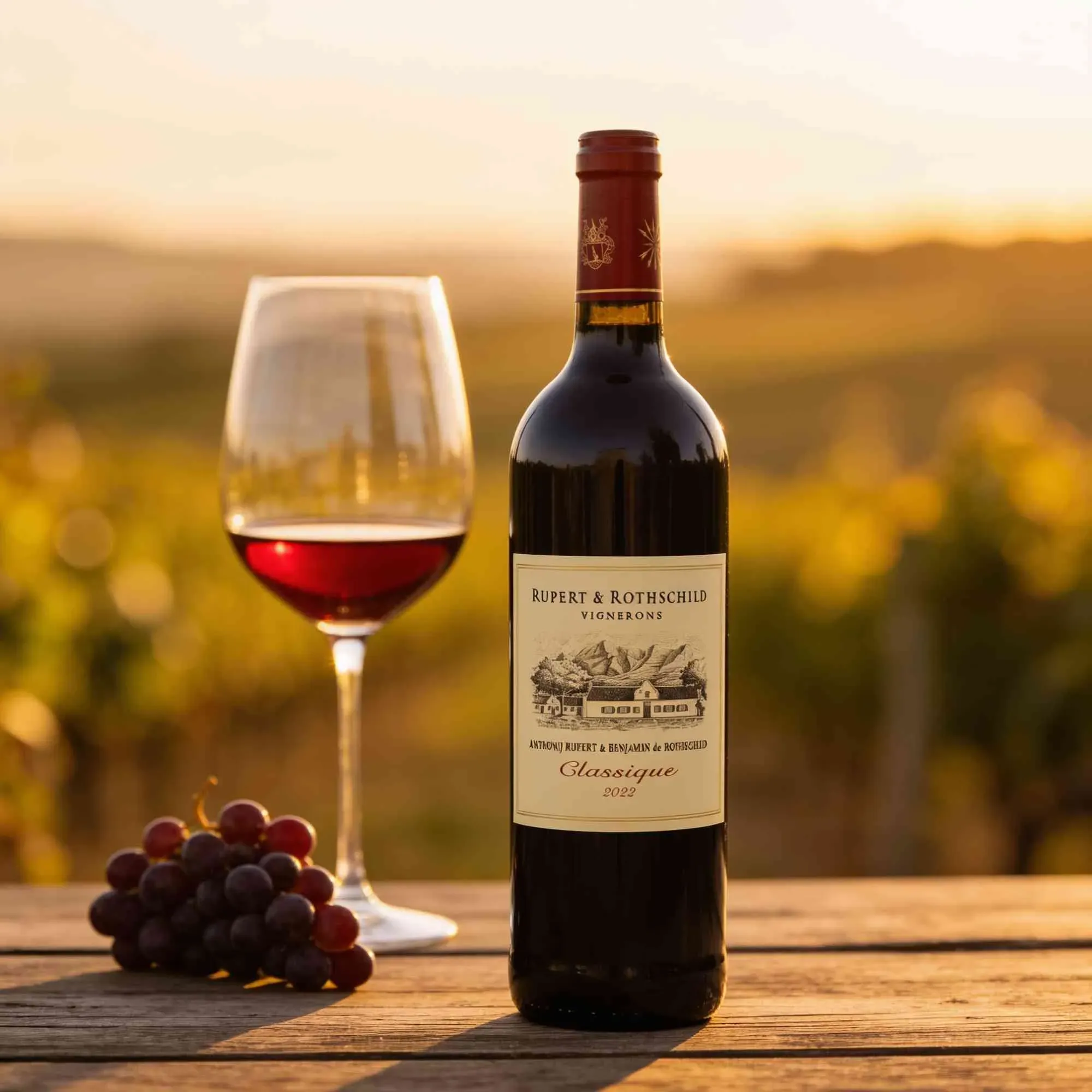 Rupert & Rothschild Vignerons 2022 Rupert & Rothschild Cabernet Sauvignon - Merlot 2022 Cabernet Franc,Cabernet Sauvignon,Malbec,Pederna,Petite Verdot Südafrika