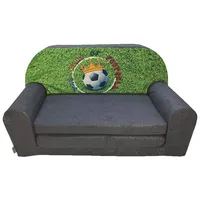 FORTISLINE Kindersitzgruppe Kindersofa "MINI" Kindercouch zum Aufklappen W386 grün