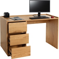 MCW Schreibtisch MCW-J78, Bürotisch Computertisch Arbeitstisch, Schublade, 78x121x60cm ~ Eiche-Optik