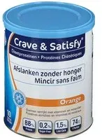 Crave & Satisfy Protéines Diététique Orange Poudre 200 g