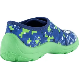 Fischer Markenschuh Klett-Hausschuh Blau 31
