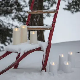 Star Trading M-Twinkle LED-Kerze 17,5 cm weiß