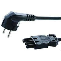 Bachmann Gerätezuleitung Kabel Schuko GST18, 2m, schwarz (375.075)