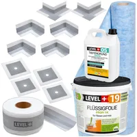 LEVEL PLUS Dichtset Duschabdichtung Dichtband Flüssigfolie 20 kg