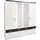 Priess Drehtürenschrank 185 x 193 x 56 cm Schwarz/Weiß