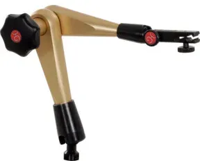HG Hydraulisches Messstativ-Gestänge (ohne Fuß) mit mechanischer Feineinstellung am Uhrenhalter, Ausladung: 300 mm