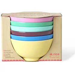 RICE Melamin Schüssel Show Your True Colors 6er-Set, 700ml