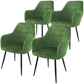 ML DESIGN modern liv Küchenstuhl Samt