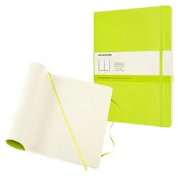 MOLESKINE Notizbuch »Classic Collection flexibler Einband« blanko A4 192 Seiten hellgrün