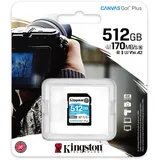 Kingston SDXC Canvas Go! Plus 512GB Class 10 UHS-I V30