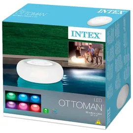 Intex Dekoleuchte Metall 86x33 cm inkl. LED-Lampe weiß