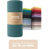 OTTO home Spannbettlaken Jersey 90 x 200 cm blau 2 St.
