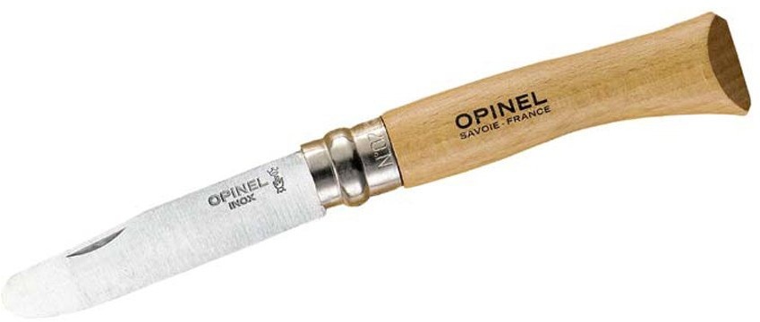 Opinel Taschenmesser Opinel No 07, Kindermesser, rostfrei, Buchenholzgriff