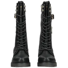 Mustang Stiefel Lederimitat", Damen TEX-Stiefel gefüttert Schwarz - Gr.: 39