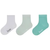 Sterntaler Socken 3er Pack Uni – Unisex Babysocken mit Viskose aus Bambuszellstoff, hautfreundlich, feuchtigkeitsregulierend, Leuchtmint, Größe 26 - 26