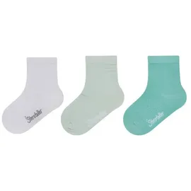 Sterntaler Socken 3er Pack Uni – Unisex Babysocken mit Viskose aus Bambuszellstoff, hautfreundlich, feuchtigkeitsregulierend, Leuchtmint, Größe 26 - 26