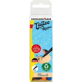 Eberhard Faber Tattoo-Marker 4 St. blau/orange/braun/schwarz