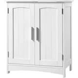 EUGAD Waschbeckenunterschrank (1-St) Badschrank mit 2 Türen&verstellbare Ablage freistehend weiß 50 cm x 60 cm x 30 cm