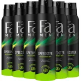 FA Deospray 150 ml Men Speedster, 6er Pack, Jahresvorrat, 6x 150 ml