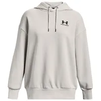 Under Armour Essential FLC OS Hoodie Damen weiß/schwarz, M