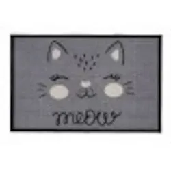 Fußmatte Innen Matte Impression+ meow grey 40 x 60 cm Anti-Rutsch