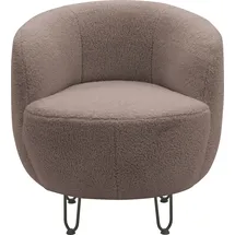 Home Affaire Sessel HOME AFFAIRE "Anjuli Lieferzeit nur 2 Wochen", rosa (altrosa), B:72cm H:72cm T:76cm, 100% Polyester, Sessel, Sessel, Runde Form, perfektes Einzelstück, Flausch oder Feinstruktur