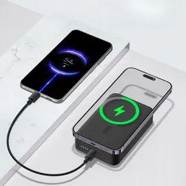 Baseus Powerbank Magnetic Power Bank 20W 20000mAh Black 20000 mAh Kabellose Aufladung USB-C Schwarz Baseus - Schwarz