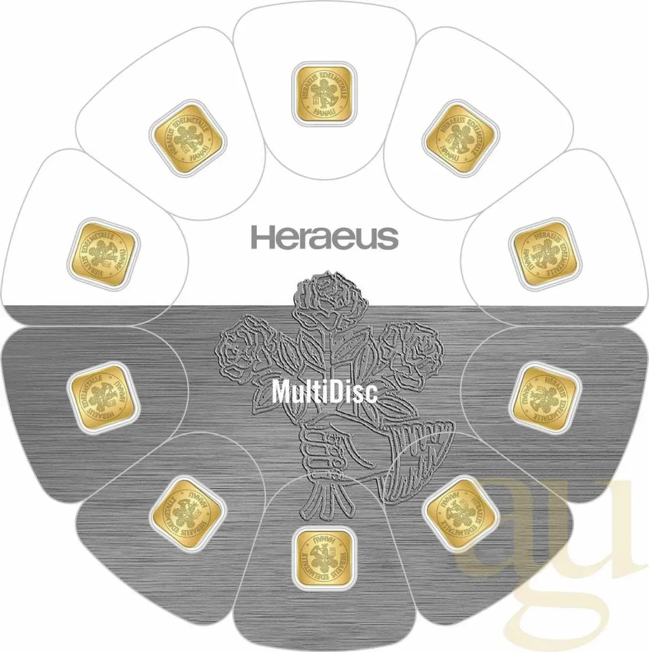 10 Gramm Goldbarren Heraeus MultiDisc