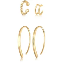 Elli Ohrringe Creolen Earcuff Blogger Trend 925 Silber