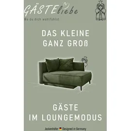 Jockenhöfer Recamiere Polyester mit Bettfunktion 1-Sitzer Grün