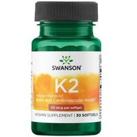 Swanson Vitamin K2 - Natürlich - 50 mcg, 30 Kapseln